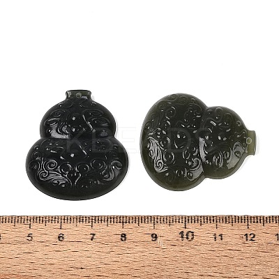 Natural Hetian Jade Carved Pendants G-N371-06-1