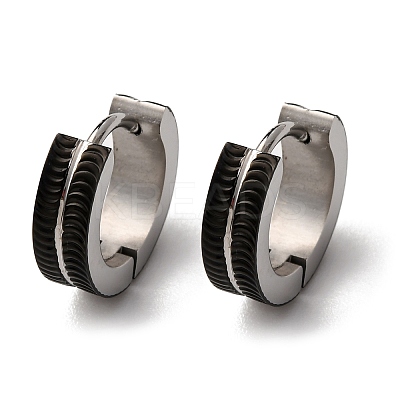 304 Stainless Steel Hoop Earrings EJEW-D331-03PB-1