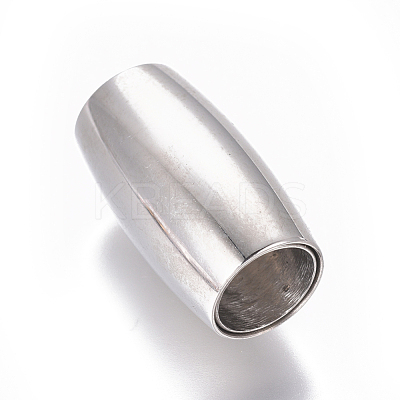 Tarnish Resistant 304 Stainless Steel Magnetic Clasps with Glue-in Ends STAS-G203-07P-1