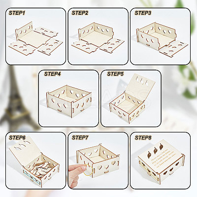 1 Set Wedding Guest Book Alternative AJEW-CP0005-27-1