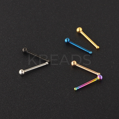 304 Stainless Steel Round Ball Nose Bone Rings WG2C4E4-06-1
