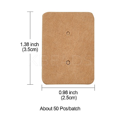 Kraft Paper Jewelry Earring Display Cards CDIS-YW0001-03B-1