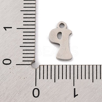 Non-Tarnish 201 Stainless Steel Charms STAS-U016-01P-P-1