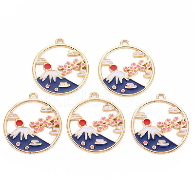 Alloy Enamel Pendants LS-ENAM-S126-112-NR-1