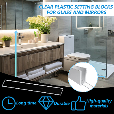 200Pcs Transparent Acrylic Sheets FIND-GA0007-20A-1