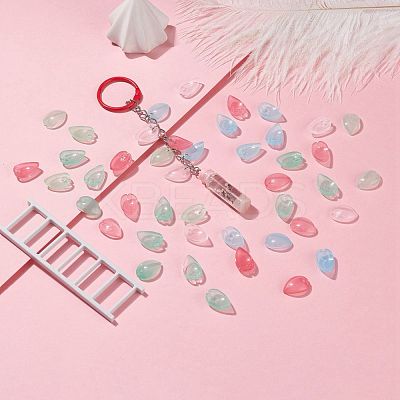 Transparent Spray Painted Glass Pendants GLAA-S183-15-1