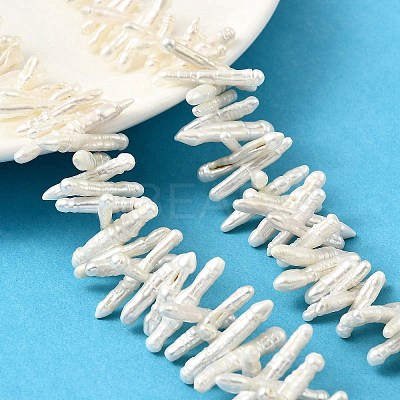 Natural Baroque Keshi Pearl Beads Strands PEAR-B004-03A-01A-1