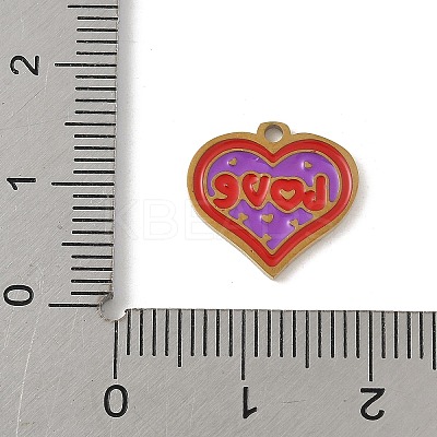 304 Stainless Steel Enamel Charms LS-STAS-P388-19A-G-1