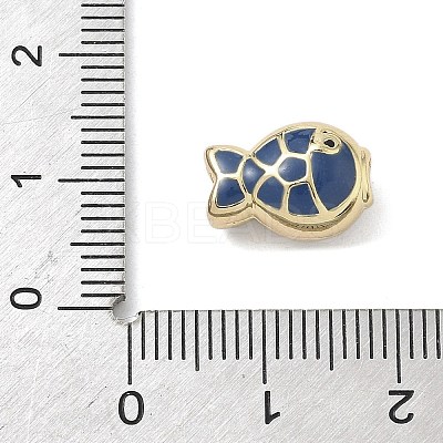 Brass Enamel Beads KK-K368-18G-1