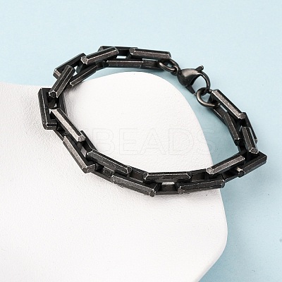 304 Stainless Steel Link Chain Bracelets for Men Women BJEW-C124-01B-1