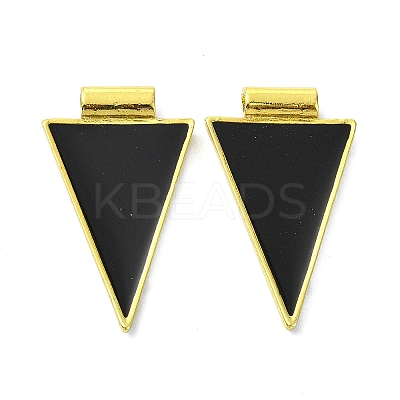 Brass Enamel Pendants KK-R157-10G-1