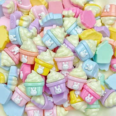 Cartoon Opaque Resin Decoden Cabochons RESI-C039-02A-1