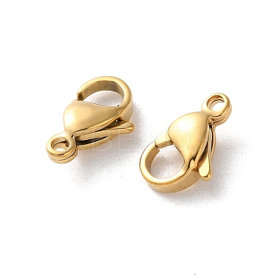 304 Stainless Steel Lobster Claw Clasps STAS-V007-01B-G-1