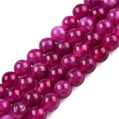 Natural Quartz Beads Strands G-R479-6mm-09-1