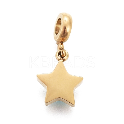 Ion Plating(IP) 304 Stainless Steel Enamel Charms STAS-F259-059G-1