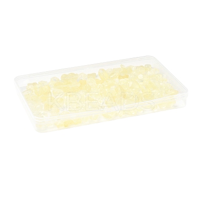 120Pcs 8 Styles Transparent Spray Paint Glass Beads GLAA-FS0002-28-1
