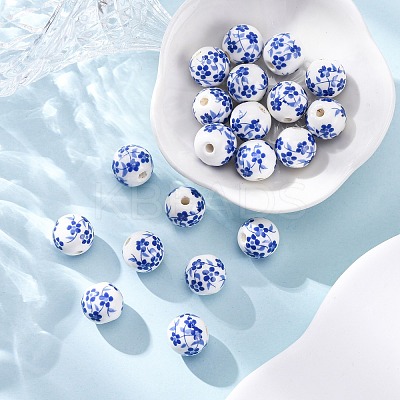 20Pcs Handmade Porcelain Beads PORC-FP0001-03A-1