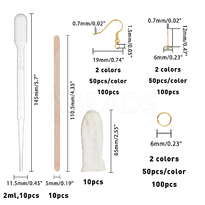 DIY Earring Making Kits DIY-OC0002-49-1