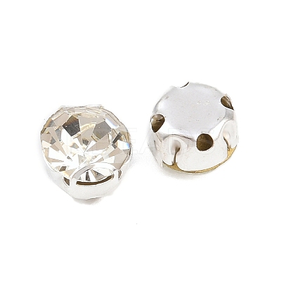 Flat Round Sew on Rhinestone Montee Beads STAS-B107-01E-01S-1