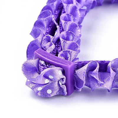 Adjustable Polyester Lace Dog/Cat Collar MP-K001-B06-1