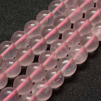 Natural Rose Quartz Beads Strands G-G735-47-4mm-1