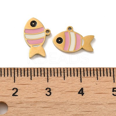 Ion Plating(IP) 316L Surgical Stainless Steel Charms STAS-D035-01B-G-1