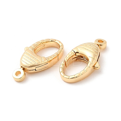 Brass Lobster Claw Clasps KK-F860-39G-1