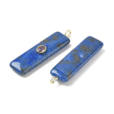 Dyed Natural Lapis Lazuli Pendants G-H318-03G-04-1