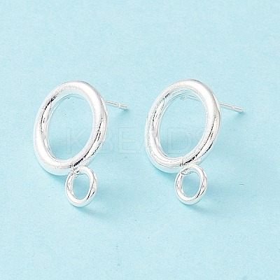 304 Stainless Steel Stud Earring Findings X-STAS-P308-02A-S-1