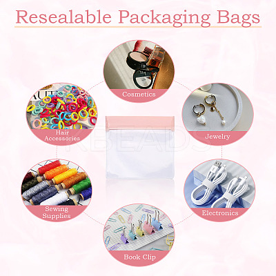 10Pcs Rectangle EVA Resealable Packaging Bags ABAG-TA0001-28D-1