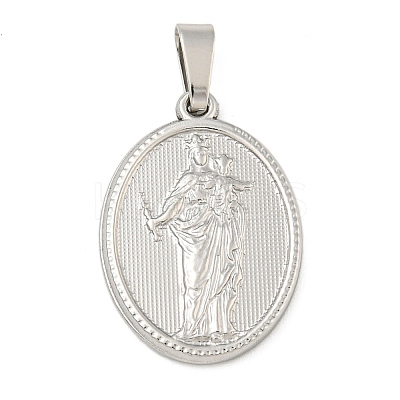 Non-Tarnish 304 Stainless Steel Pendants STAS-B071-02A-26P-1