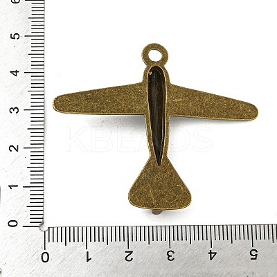 Tibetan Style Airplane Pendants TIBEP-EA10921YKG-AB-LF-1