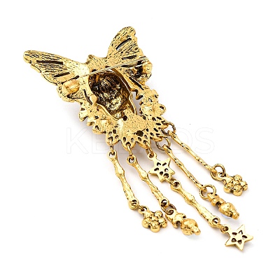 Halloween Alloy Rhinestone Lapel Pins ALRI-D302-04AG-1