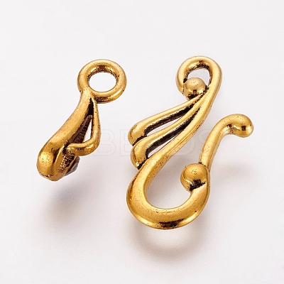 Tibetan Style Hook and Eye Clasps GLF1157Y-1