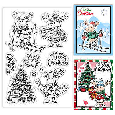 Summer Theme PVC Plastic Clear Stamps DIY-WH0631-0388-1