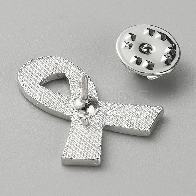 Breast Cancer Awareness Pink Ribbon Enamel Pin JEWB-WH0028-11P-1