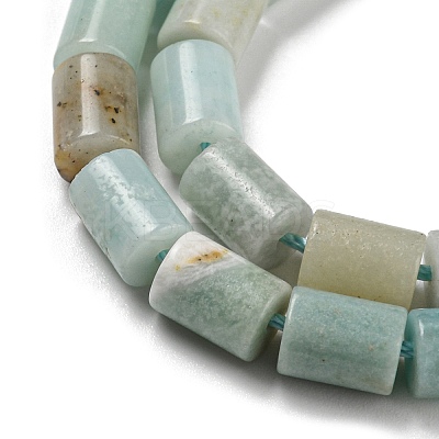 Natural Flower Amazonite Beads Strands G-Q1008-A10-1