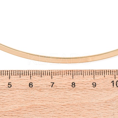3MM 201 Stainless Steel Wire Choker Necklace NJEW-Z098-04G-1