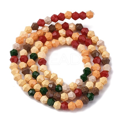 Baking Paint Glass Beads Strands LAMP-R020-02C-1