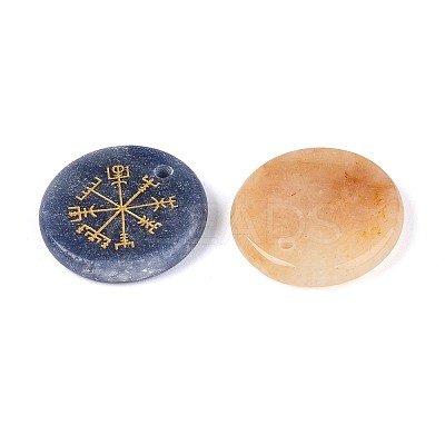 Natural & Synthetic Mixed Stone Pendants G-N345-10-1