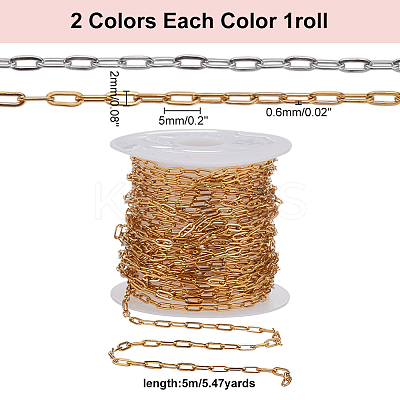 10m 2 Style Stainless Steel Cable Chains FIND-AR0006-06-1