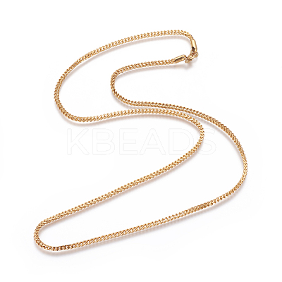 304 Stainless Steel Wheat Chain Necklaces NJEW-L160-005C-G-1