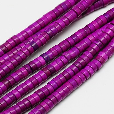 Synthetic Turquoise Beads Strands TURQ-G110-4x2mm-02-1