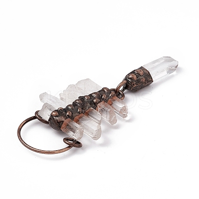 Natural Quartz Crystal Pendants G-D483-03AB-1