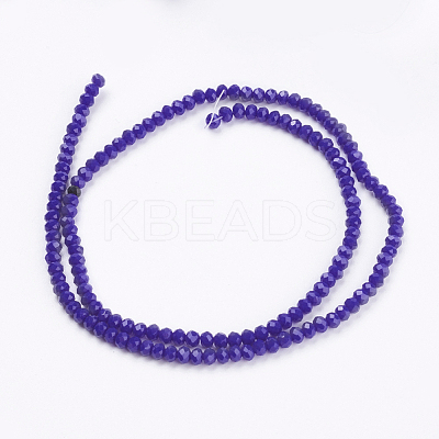 Opaque Solid Color Glass Bead Strands X-GLAA-F076-A05-1