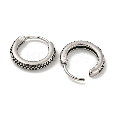 316 Surgical Stainless Steel Hoop Earrings EJEW-D096-23I-AS-1