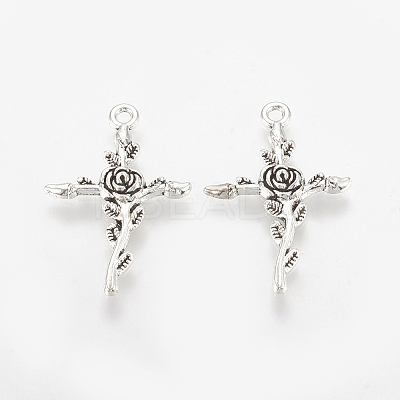 Tibetan Style Alloy Pendants LS-TIBE-Q075-63AS-LF-1