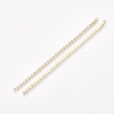 Brass Cubic Zirconia Big Pendants KK-T035-125G-1