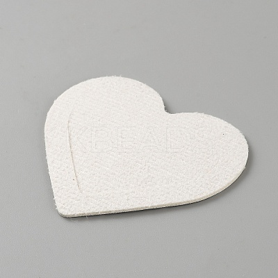 PU Imitation Leather Heart Corner Protectors AJEW-TAC0045-003A-1