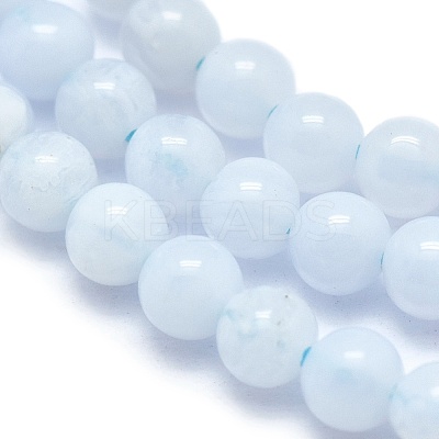 Natural Blue Lace Agate Beads Strands G-A177-04-09-1